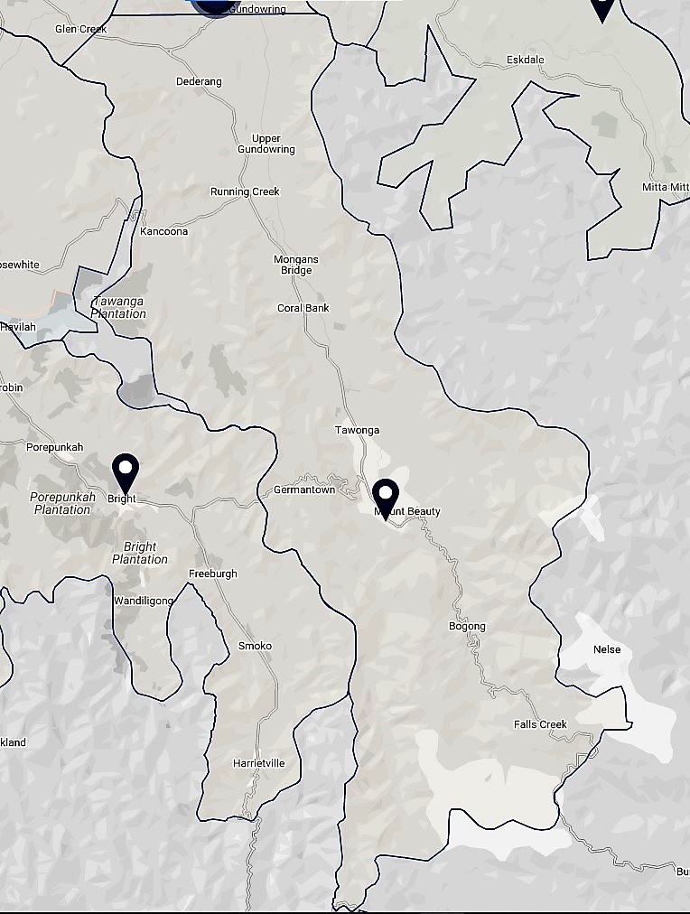 Upper Kiewa boundaries